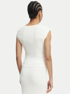 Guess Bluzka W5YR12 Z0130 Biały Regular Fit