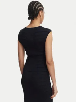 Guess Bluzka W5YR12 Z0130 Granatowy Regular Fit