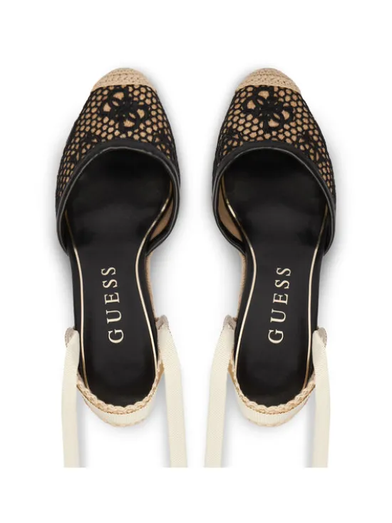 Guess Espadryle FLJCHY FAL04 Czarny