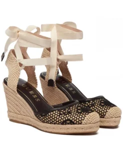Guess Espadryle FLJCHY FAL04 Czarny