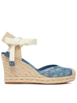 Guess Espadryle FLJCYR DEN04 Niebieski