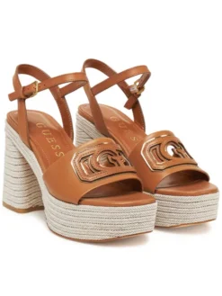 Guess Espadryle FLJFML LEA03 Brązowy