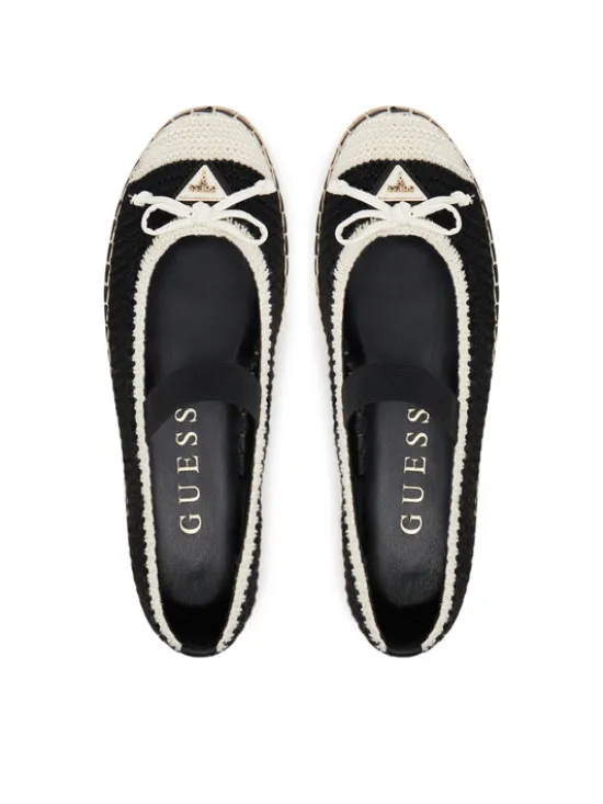 Guess Espadryle FLJJON FAB02 Czarny