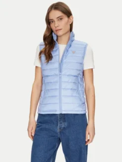 Guess Jeans Bezrękawnik W5RN55 WHAB2 Niebieski Regular Fit