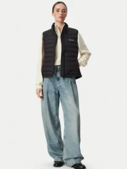 Guess Jeans Bezrękawnik W6YL10 W2800 Czarny Regular Fit