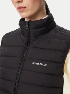 Guess Jeans Bezrękawnik W6YL10 W2800 Czarny Regular Fit