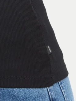 Guess Jeans Bluzka W6BP06 K5471 Czarny Slim Fit