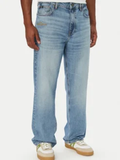 Guess Jeans Jeansy M6BAB3 D1873 Niebieski jasny Regular Fit