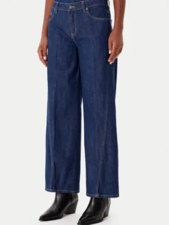 Guess Jeans Jeansy W5BA2T D002A Niebieski Wide Leg