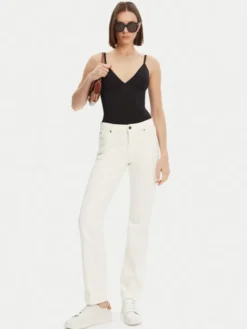 Guess Jeans Jeansy W5GA98 D5M62 Biały Skinny Fit