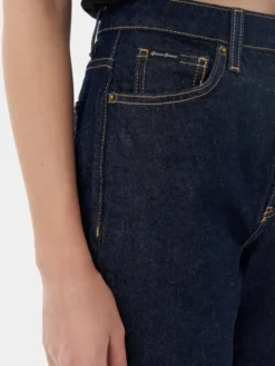 Guess Jeans Jeansy W4YA0D D5CC1 Granatowy Mom Fit