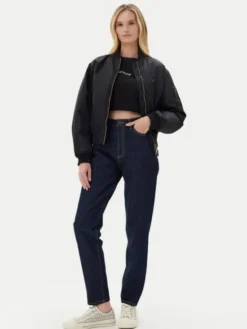 Guess Jeans Jeansy W4YA0D D5CC1 Granatowy Mom Fit