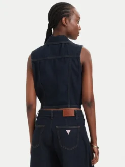 Guess Jeans Kamizelka W6GHZ9 D7971 Granatowy Regular Fit