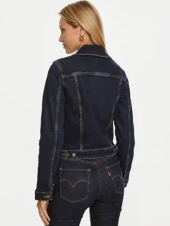 Guess Jeans Kurtka jeansowa W4YN55 D5CB1 Granatowy Regular Fit