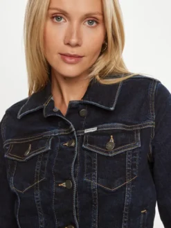 Guess Jeans Kurtka jeansowa W4YN55 D5CB1 Granatowy Regular Fit