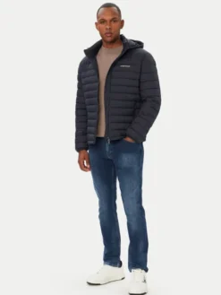 Guess Jeans Kurtka przejściowa M6YL06 W2646 Granatowy Regular Fit