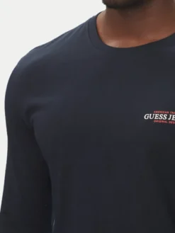 Guess Jeans Longsleeve M4YI54 K8HM0 Granatowy Regular Fit