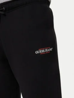 Guess Jeans Spodnie dresowe M4YB18 K9V31 Czarny Regular Fit
