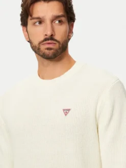 Guess Jeans Sweter M4BR30 Z3HM1 Écru Regular Fit