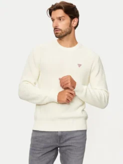 Guess Jeans Sweter M4BR30 Z3HM1 Écru Regular Fit