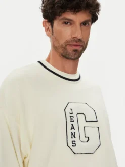 Guess Jeans Sweter M5YR21 Z3HM1 Écru Regular Fit