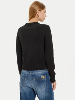 Guess Jeans Sweter W4BR10 Z3HM1 Czarny Regular Fit