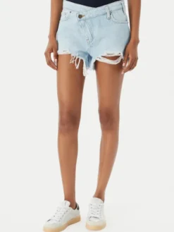 Guess Jeans Szorty jeansowe W6GDZ8 D6364 Niebieski Regular Fit