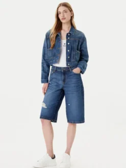 Guess Jeans Szorty jeansowe W5YD1D D5R22 Niebieski Regular Fit