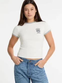 Guess Jeans T-Shirt 174441 Biały Classic Fit