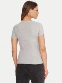 Guess Jeans T-Shirt W5BP45 KA0H1 Szary Slim Fit