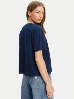 Guess Jeans T-Shirt W5GI20 KCTG1 Granatowy Regular Fit