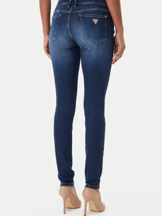 Guess Jeansy Annette W2YA99 D4Q03 Granatowy Skinny Fit