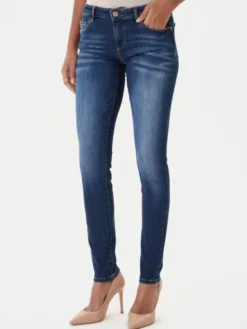 Guess Jeansy Annette W2YA99 D4Q03 Granatowy Skinny Fit