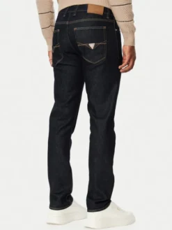 Guess Jeansy M6BAS2 D2042 Granatowy Slim Tapered Fit