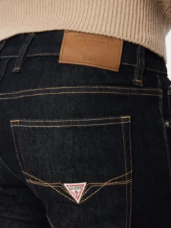 Guess Jeansy M6BAS2 D2042 Granatowy Slim Tapered Fit