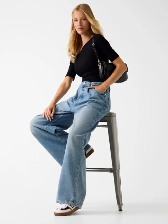 Guess Jeansy 179604 Niebieski Relaxed Fit