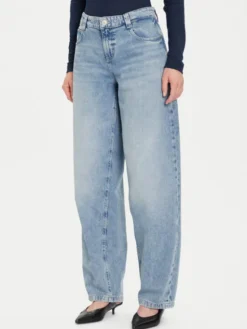 Guess Jeansy W5BA2L D0742 Niebieski Baggy Fit