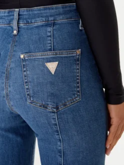 Guess Jeansy W5GA0P D5Q01 Niebieski Wide Leg