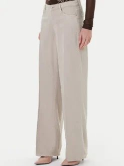 Guess Jeansy W5RA96 WFD53 Beżowy Palazzo Fit