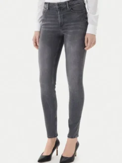 Guess Jeansy W2YA46 D4PZ2 Szary Skinny Fit
