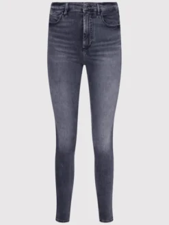 Guess Jeansy W2YA46 D4PZ2 Szary Skinny Fit