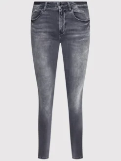 Guess Jeansy W2YAJ2 D4PZ2 Szary Skinny Fit