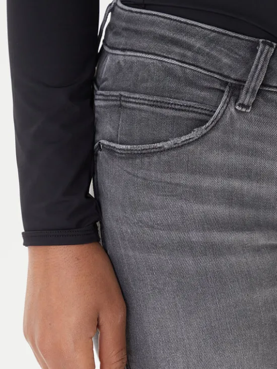 Guess Jeansy W2YAJ2 D4PZ2 Szary Skinny Fit