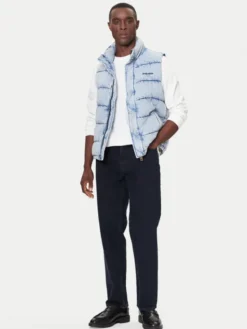 Guess Kamizelka M5BN81 D6181 Niebieski Regular Fit