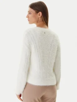 Guess Kardigan W5BR0D Z3BH0 Écru Relaxed Fit