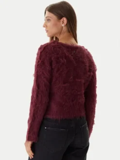 Guess Kardigan W5BR91 Z3JI2 Bordowy Relaxed Fit