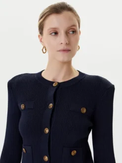 Guess Kardigan W5YR09 Z0130 Granatowy Regular Fit