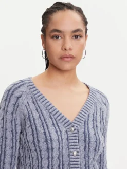 Guess Kardigan W5YR15 Z3OU0 Niebieski Regular Fit