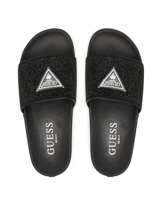 Guess Klapki E6GZ16 BB00F Czarny