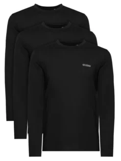 Guess Komplet longsleeve U6BG04 K5370 Czarny Regular Fit